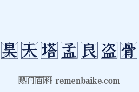 昊天塔孟良盗骨是什么意思的图片